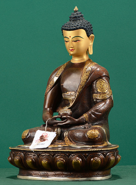 尼泊尔鎏金摆件阿弥陀