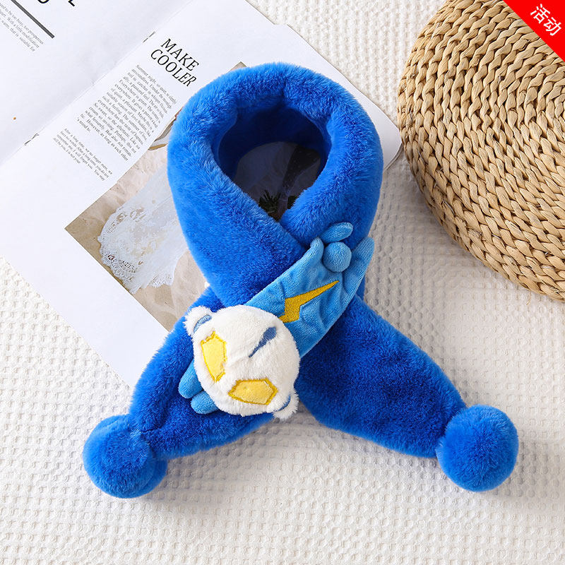 儿童围巾男女新款秋冬季交叉加厚卡通韩版仿兔绒超萌萌熊宝宝围脖,淘宝优惠券,粉丝福利购,淘宝优惠卷