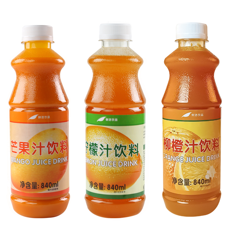 鲜活特调芒果汁840ml 9倍柠檬汁浓缩芒果柳橙汁饮料浓浆奶茶原料 - 图3