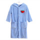 儿童浴袍长袖浴巾斗篷可穿式中大童珊瑚绒洗澡专用吸水性好秋冬