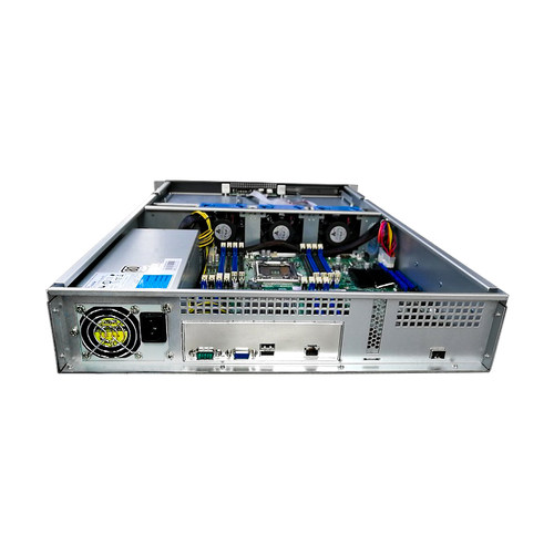 E5 C602双路万兆无盘2U网吧准系统服务器8盘位热拔插机箱10个SATA - 图0