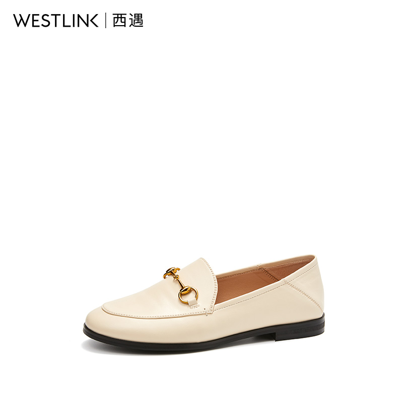 西遇马衔扣乐福鞋女 秋季新款时尚舒适一脚蹬小皮鞋女英伦单鞋 2020 西遇马衔扣乐福鞋女 秋季新款时尚舒适一脚蹬小皮鞋女英伦单鞋 2020