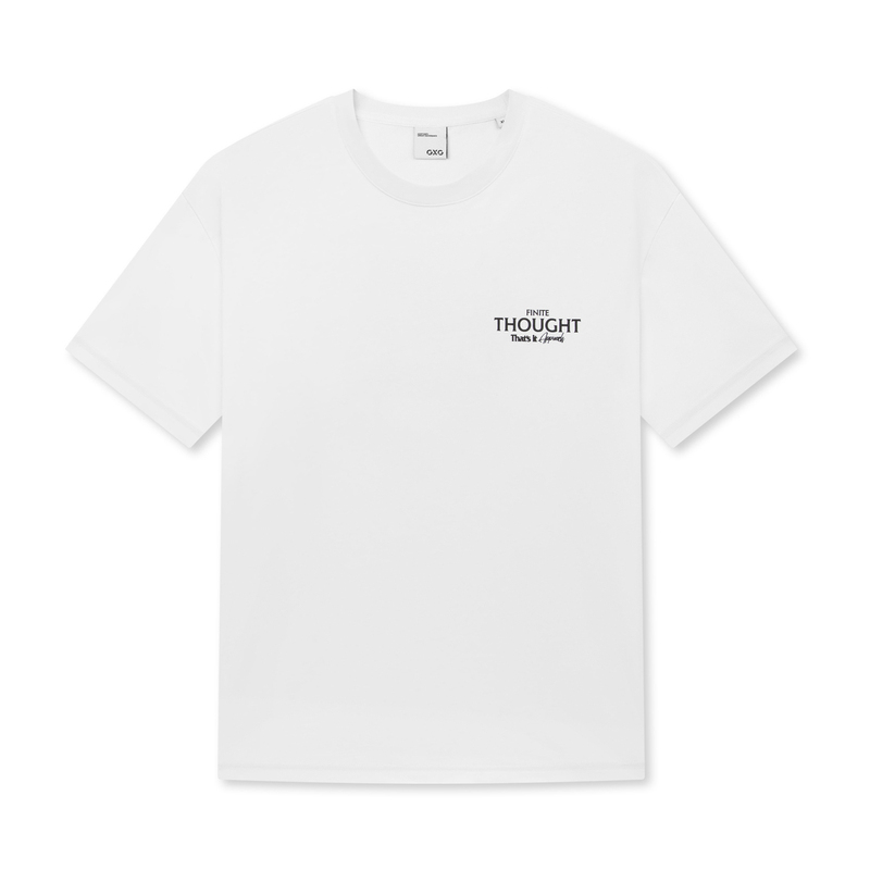 GXG男装夏季新品商场同款兔子刺绣贴布白色圆领T恤短袖GE1440852C