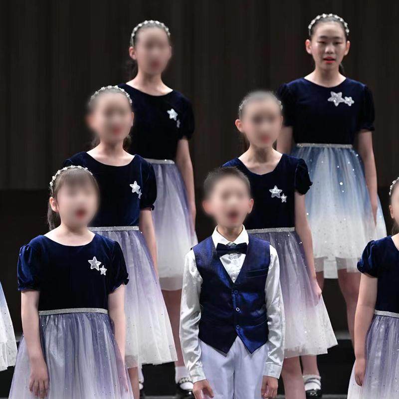 六一儿童合唱服装演出服男女童礼服中小学生表演朗诵纱裙民族舞台,淘宝优惠券,粉丝福利购,淘宝优惠卷