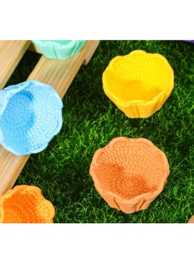 立体树脂DIY饰品彩色花篮果盘编筐 钥匙扣挂件手机壳过家家配件