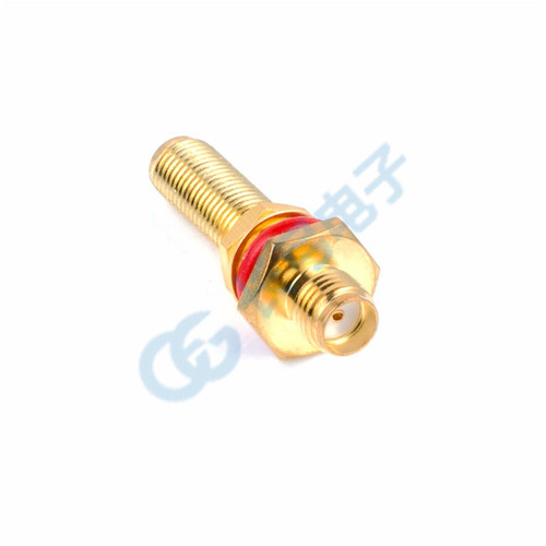 SMA-KK-KKY加长型母头直通双通30MM 37.5MM带防水圈 0-8GHZ - 图1