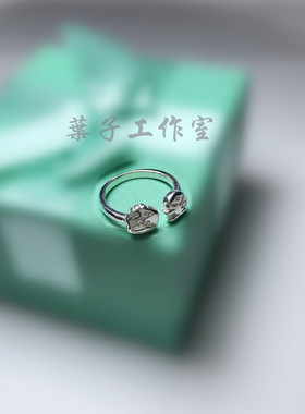 贝克鸭活口戒指925纯银戒指尾戒