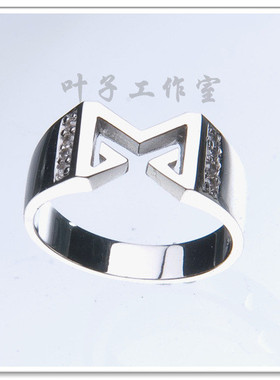 李玟雨CoupleRingWithM银戒指