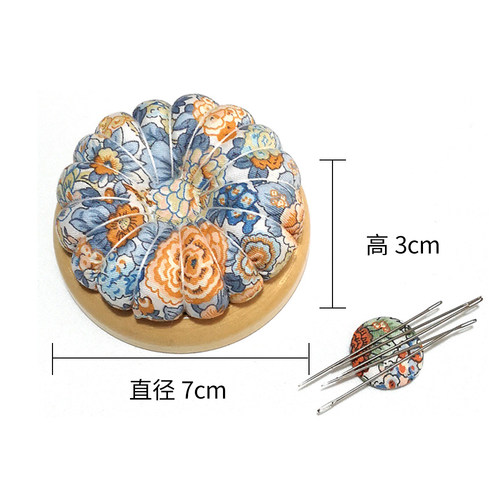 随机色森系吸针器针插两用针扎实木底针垫磁力南瓜插针包 - 图3