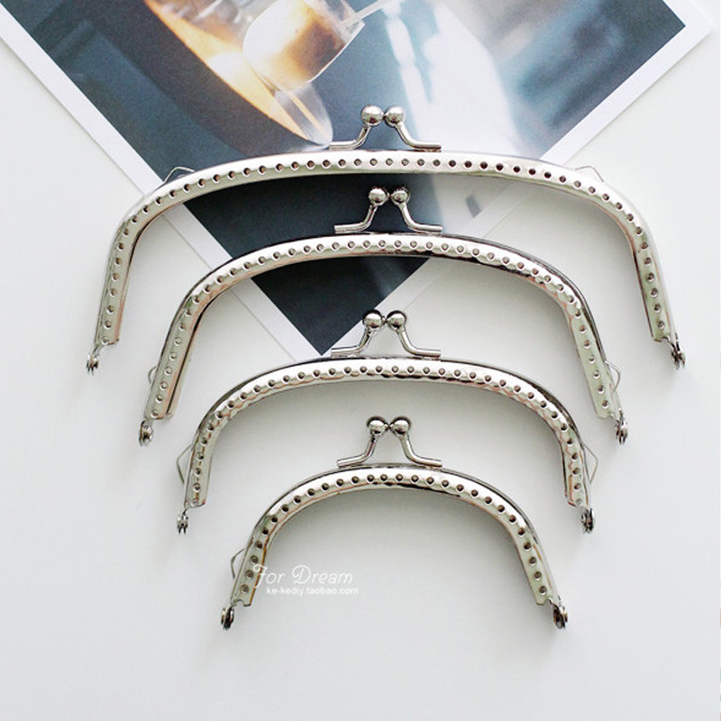 diy手工包包配件 12款银色光面基础款半圆方形弧形口金/包,淘宝优惠券,粉丝福利购,淘宝优惠卷