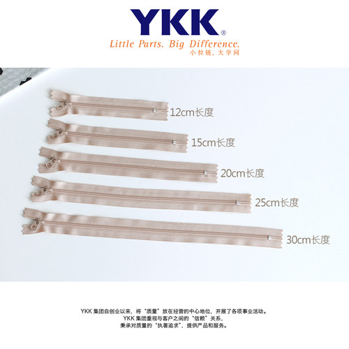 可可家3号YKK尼龙成品拉链 布艺手工DIY辅料小圆头拉头20款选V01 - 图0