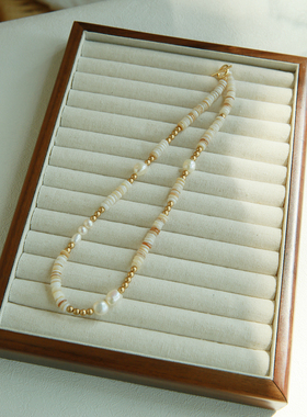 珍珠女小众设计项链轻奢