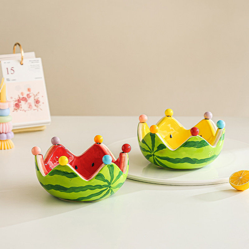 日本精工水果叉可爱西瓜盘不锈钢果签创意果叉碗甜品蛋糕叉子收纳,淘宝优惠券,粉丝福利购,淘宝优惠卷