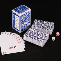 Paper mahjong card poker Mahjong home portable fine Mini thickened abrasion resistant mahjong card 2 colors