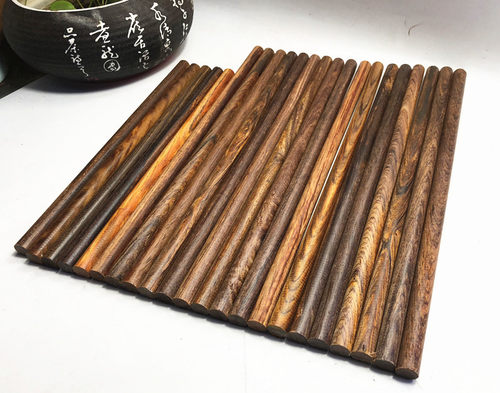 红酸枝木微凹黄檀珠子料木雕刻柄料圆棒DIY木棒毛笔杆 中美洲酸枝 - 图0
