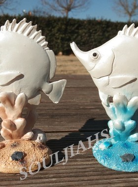 马尔代夫树脂帆船摆件旅游纪念品