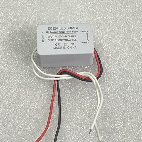 DC 12V 500mA 6W LED驱动电源恒流恒压外置变压器 LED橱柜灯电源 - 图0
