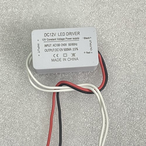 DC 12V 500mA 6W LED驱动电源恒流恒压外置变压器 LED橱柜灯电源 - 图1