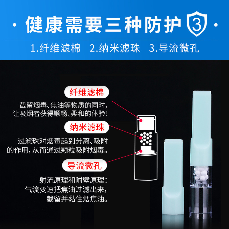 ADOUS细烟烟嘴三重过滤一次性女士香菸过滤嘴过滤器盒装包邮,淘宝优惠券,粉丝福利购,淘宝优惠卷