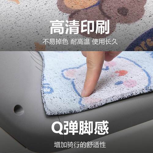 适用于雅迪冠能B70电动车防水脚垫b70-h电瓶车脚踏垫踏板垫装饰 - 图3
