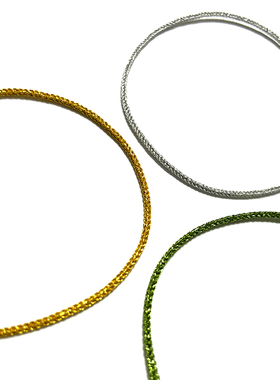 定制彩金线细八股可穿珠手绳