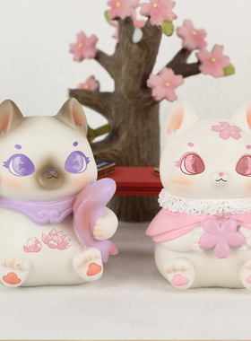 幸运降临新年少女心桌面摆件