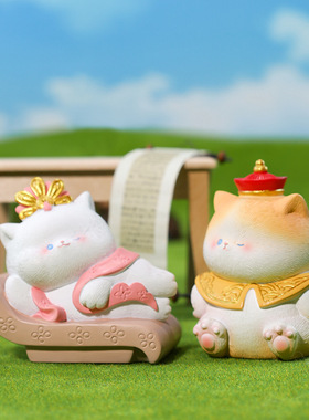 御猫国潮盲盒手办桌面树脂