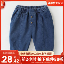 Baby Jeans Trousers Long Pants Autumn Clothing Spring Autumn Boy Woman Baby Radish Pants Children Kiddie Casual Pants Y8194