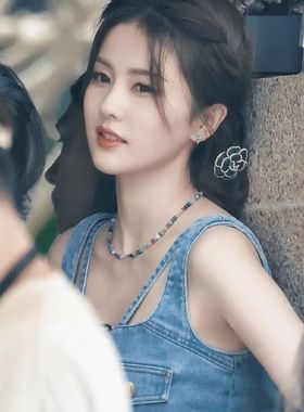 真石手作工串珠夏天锁骨颈链女