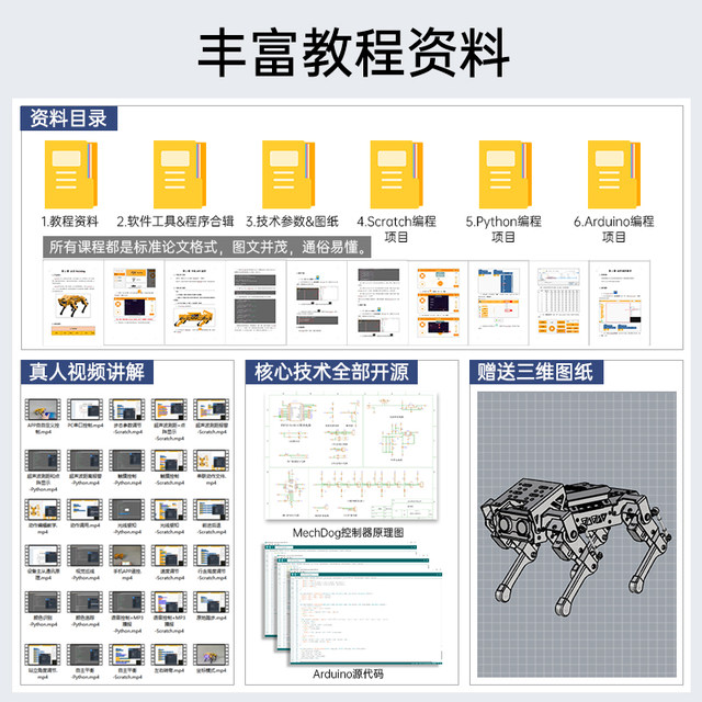 ESP32 quadruped machine development board Huaner AI Vision