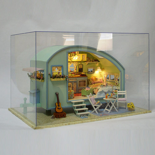 智趣屋diy小屋时光之旅手工拼装建筑模型玩具女孩生日礼物别墅 - 图1