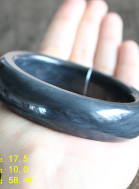 超油润的钢板料墨色超仙墨玉籽料