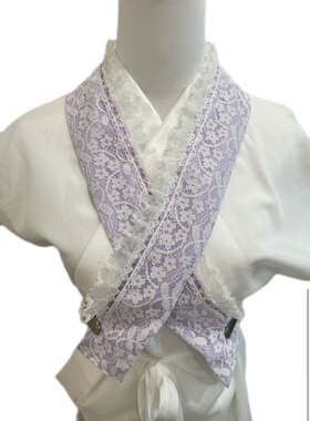日本传统和服配件萝莉塔蕾丝可爱振袖重衿假领美容衿仕立衿伪半衿