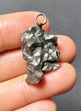 Campo镍铁阿根廷宇宙陨石吊坠挂坠项链天然陨铁原石天铁 流星花园