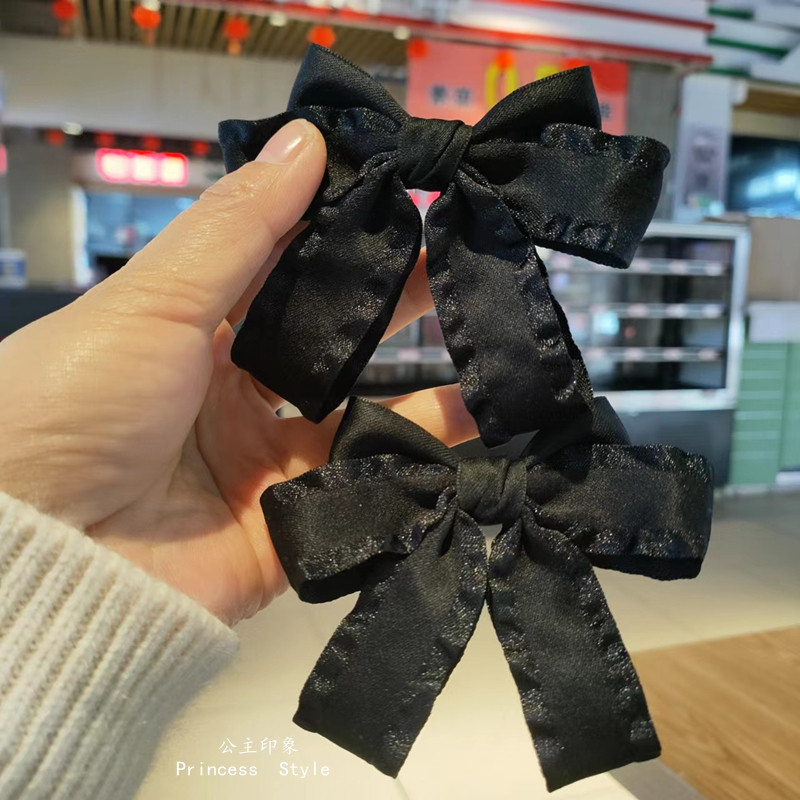 花边缎带三层蝴蝶结发夹边夹日韩双马尾侧边夹可爱少女发绳,淘宝优惠券,粉丝福利购,淘宝优惠卷
