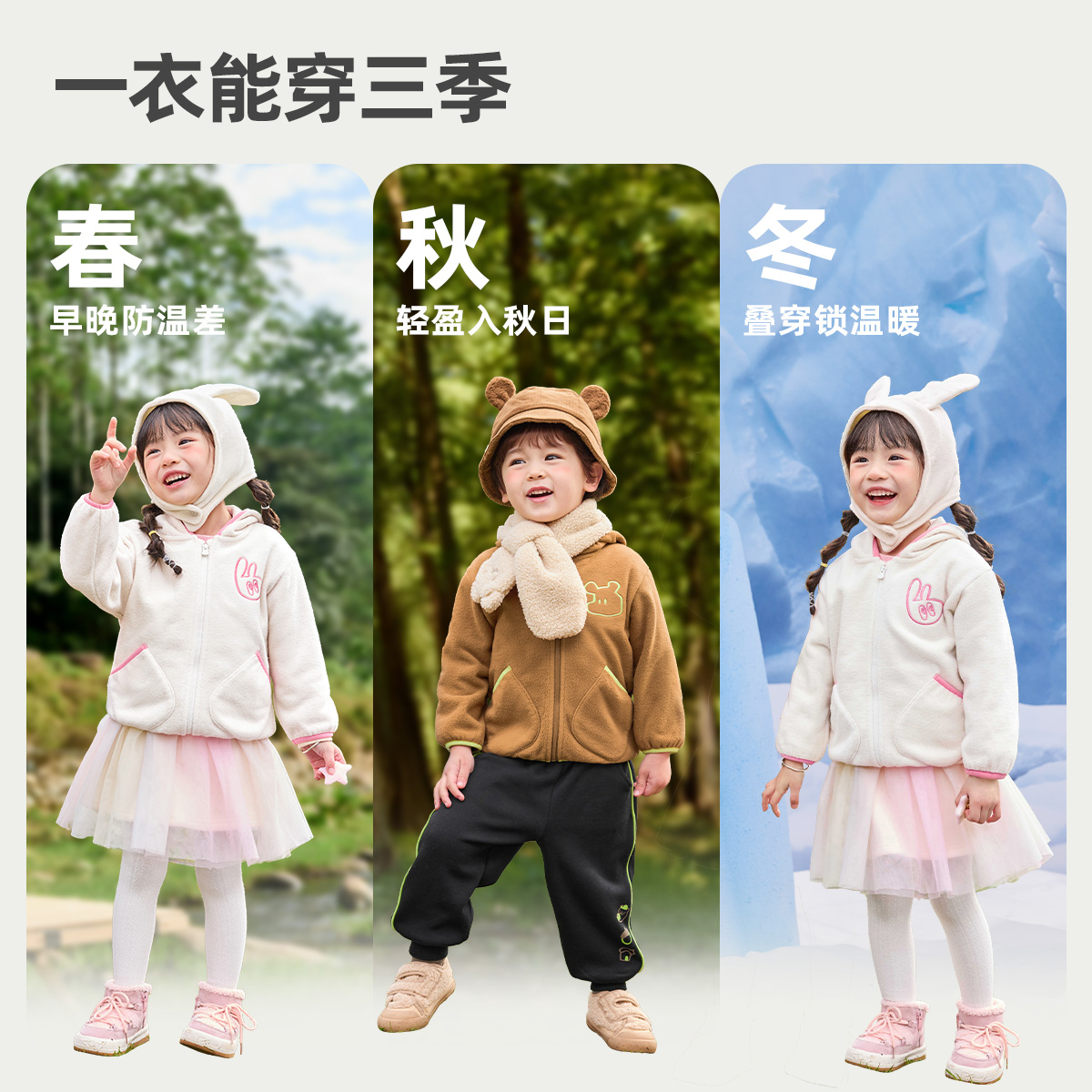 男童外套秋冬小宝宝上衣摇粒绒婴儿衣服加绒新款儿童童装女童冬装 - 图2