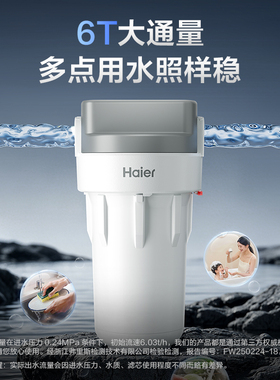 海尔大白瓶前置全屋过滤器大流量