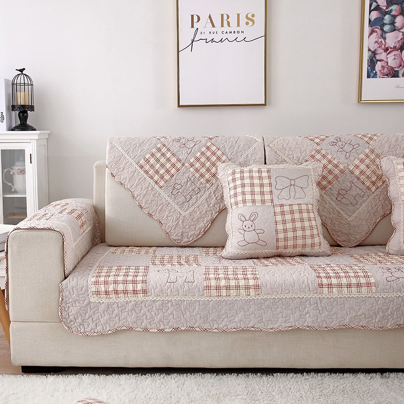 Patchwork fabric sofa cushion pastoral pastoral