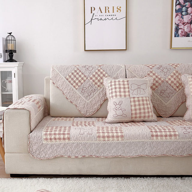 Patchwork fabric sofa cushion pastoral pastoral