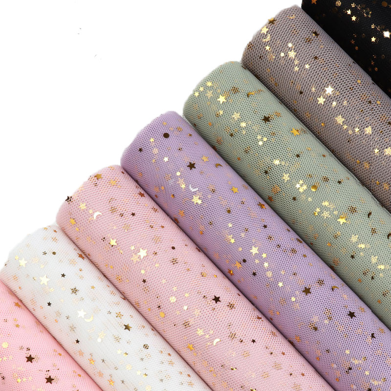 花喜爱包花星月网纱闪亮星星纱零食手工DIY花束造型纱鲜花包装纸,淘宝优惠券,粉丝福利购,淘宝优惠卷