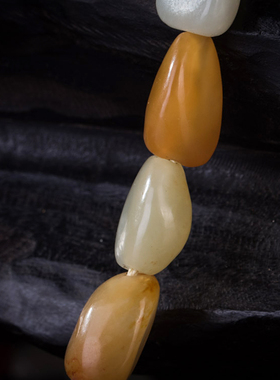 天然项链新疆和田玉籽料