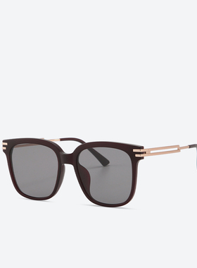 新款百搭复古风男女同款镂空大框墨镜尼龙镜片防紫外线太阳镜9061