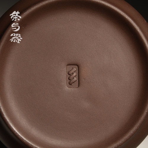 三希堂朱泥紫砂壶茶壶大容量260ml敞口茶壶男士C55茶具功夫茶壶 - 图2