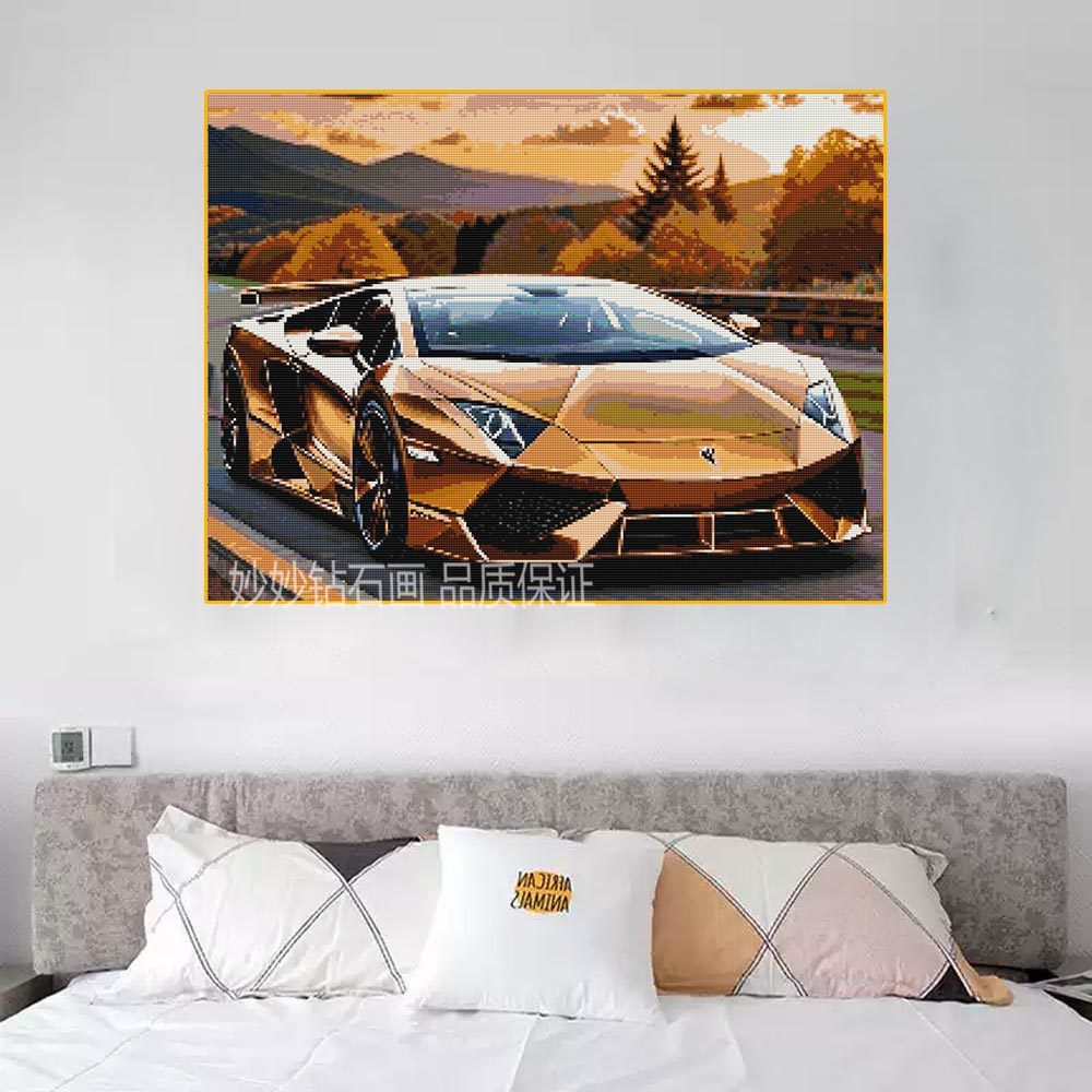 高级感兰博基尼钻石画汽车儿童房成人手工diy砖石十字绣2026新款,淘宝优惠券,粉丝福利购,淘宝优惠卷