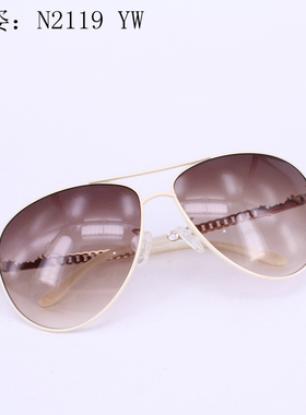 墨镜女士时尚风金属紫色蛤蟆镜