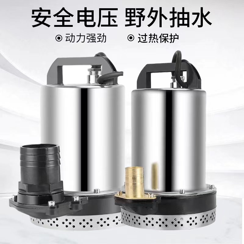 直流潜水泵12V24V48V60V家用电瓶电动车高扬程小型农用灌溉抽水机 - 图2