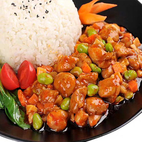 鼎馨坊宫爆鸡丁速食方便菜冷冻快餐外卖盖浇饭半成品220g10袋商用 - 图1