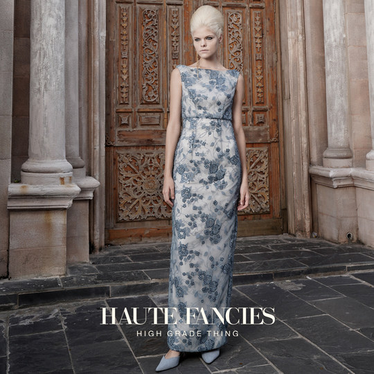 即将售罄 HAUTE FANCIES后构想 |法式蕾丝一字领修身高腰连衣裙