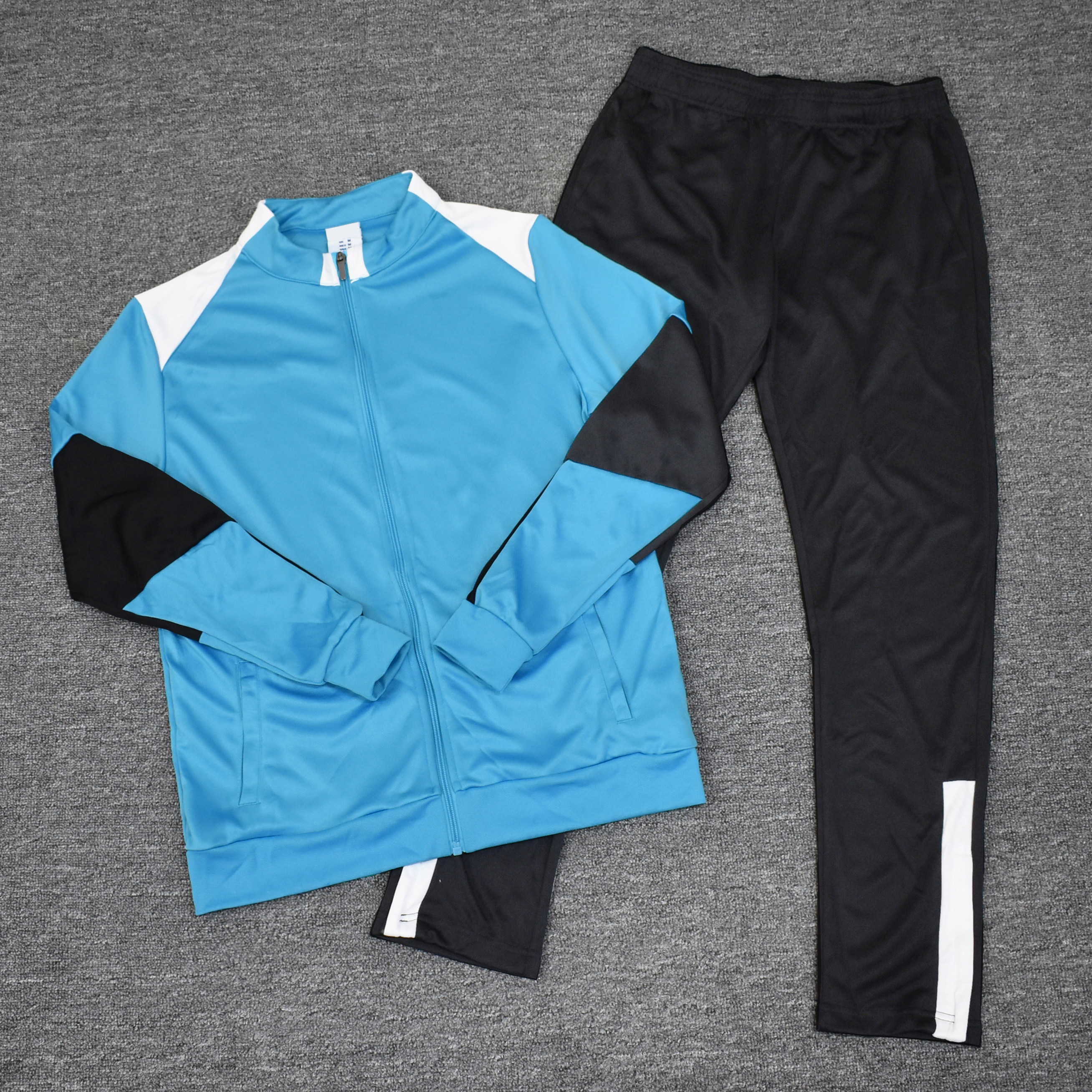 男士春秋季足球训练服上衣长裤运动套装 - 图3