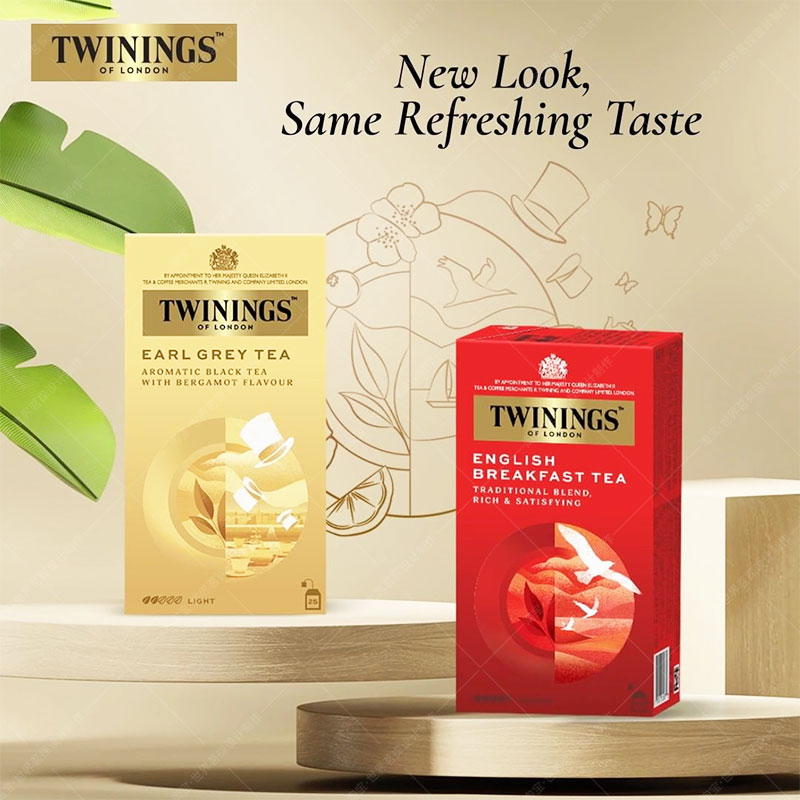 英国Twinings川宁伯爵茶包豪门伯爵红茶茶包佛手柑红茶烘焙红茶粉